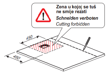 Tuš kade Stone rezanje