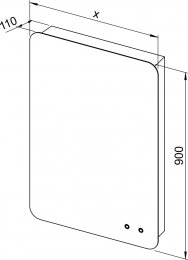 Ogledalo CHARM s pozadinskom rasvjetom 