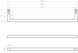 Bočni držač ručnika za baze BASIC / BASIC PLUS